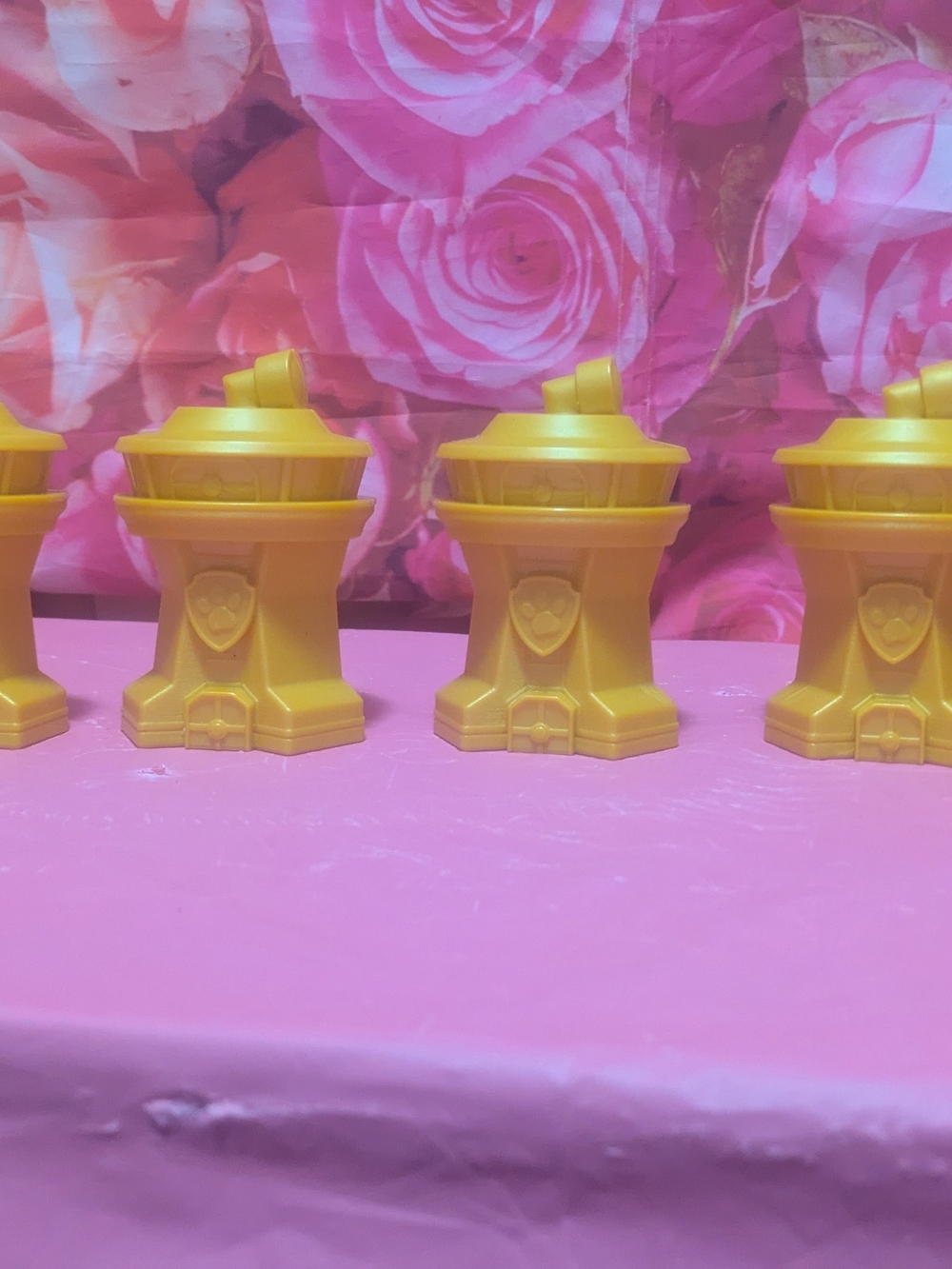 Yellow Paw Patrol Trophy Toy Set -  Pieces Paw Patrol Party Favor Cases